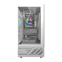 Darkflash DS950 Gaming Mini Tower Κουτί Υπολογιστή Λευκό με Πλαϊνό Παράθυρο Χωρίς Ανεμιστήρες