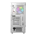 Darkflash DS950 Gaming Mini Tower Κουτί Υπολογιστή Λευκό με Πλαϊνό Παράθυρο Χωρίς Ανεμιστήρες