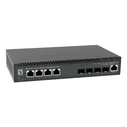 LevelOne Διακόπτης 4x10GE RJ45 / 4x10G SFP+ 19" Διαχειριζόμενος L3 (XEL-0891)