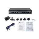 LevelOne Διακόπτης 4x10GE RJ45 / 4x10G SFP+ 19" Διαχειριζόμενος L3 (XEL-0891)