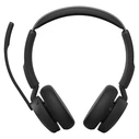 Jabra Evolve3 45 Stereo Link 390a MS Wireless On‑Ear Multimedia Headset with Microphone and Bluetooth