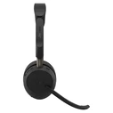 Jabra Evolve3 65 Stereo Link 39c UC Wireless On‑Ear Bluetooth Headset with Microphone