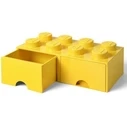 Συρτάρι αποθήκευσης LEGO Brick Drawer 8 - Κίτρινο
