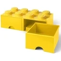 Συρτάρι αποθήκευσης LEGO Brick Drawer 8 - Κίτρινο