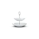 FIFTYEIGHT Food-Tempel 2-tier, deep plates with 'bite' edge
