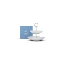 FIFTYEIGHT Food-Tempel 2-tier, deep plates with 'bite' edge