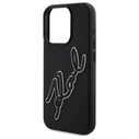 Karl Lagerfeld KLHCP15L3DRKSDLK Apple iPhone 15 Pro hardcase 3D Rubber Signature black