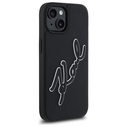 Karl Lagerfeld KLHCP15S3DRKSDLK Apple iPhone 15 hardcase 3D Rubber Signature black