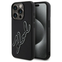 Karl Lagerfeld KLHCP15X3DRKSDLK Apple iPhone 15 Pro Max hardcase 3D Rubber Signature black