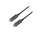 Equip USB-C 3.2 to USB-C Active Optical Cable (AOC) — 7.50 m, 10 Gbit/s, 4K@60Hz, PD 60W, Black, M/M (MPN 119464, SKU 578203)