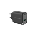 Conceptronic Φορτιστής Τοίχου GaN 45W USB-C & USB-A Μαύρος (ALTHEA20B45)