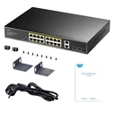 Network Switch Cudy GS1018PS2 16-GbE PoE with 2 Uplink GbE and 2 Uplink SFP