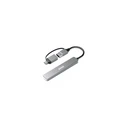 Port Connect USB Hub 4-Port USB 3.0 Slim Combo (Model 900161)
