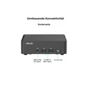 ASUS RNUC15CRKU7084C2 (90AS00L1-M006J0) NUC 15 Pro Mini PC, Intel Core Ultra 7 255H, 32GB DDR5 (2x16GB) 5600, 1TB SSD, Windows 11 Pro
