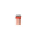 Shiverpeaks RJ45 Patch Cable S/FTP, Cat7, Pack of 5, 5 m, Red