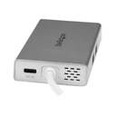 Docking Station StarTech USB-C - Power Supply - 4K HDMI - GbE - USB 3.0 - Silver & White