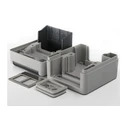 Equip 2-Port Keystone Surface-Mount Box, Unshielded, Outdoor, Grey (MPN 125451, SKU 581707, EAN 4015867244180)