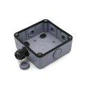 Equip 1-Port Keystone Surface-Mount Outdoor Box (unshielded), Gray