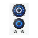 IsEasy MGBG-312A 2-Burner Domino Gas Hob (White Glass)