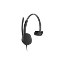 HP Poly Mission 415 Monaural On‑Ear Multimedia Headset with Microphone (USB‑A / USB‑C)