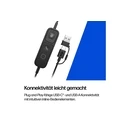 HP Poly Mission 415 Monaural On‑Ear Multimedia Headset with Microphone (USB‑A / USB‑C)