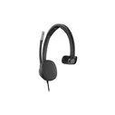 Poly Mission 615 Monaural USB Wired Headset (USB-C with tethered USB-A adapter) - Bulk (SKU C01C3A6#AC3)