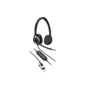 Poly Mission 625 Στερεοφωνικό USB ακουστικό με μικρόφωνο (USB‑C/USB‑A) — bulk συσκευασία