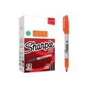 Sharpie Λεπτός Μόνιμος Μαρκαδόρος Στρογγυλή Μύτη Πορτοκαλί - Συσκ. 12 τεμ.