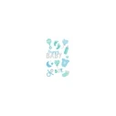 Herlitz Deko Sticker Motiv 21, 3 Sheets, FSC (self-adhesive decorative stickers)