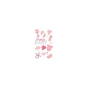 Herlitz Decorative Stickers Motiv 20 (Baby Girl) 3 Sheets FSC