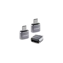 Intenso 3-pack USB-A to USB-C Adapter C480C, Aluminium