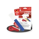 LTC Klettkabelbinderlabel Reusable Hook-and-Loop Cable Ties/Labels, mixed colors, 30 pcs
