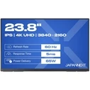 JAPANNEXT JN-MD-IPS238U-C6 23.8-inch 4K UHD Portable Monitor (USB-C / HDMI, HDR10)