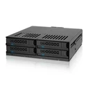 ICY DOCK MB324SP-1B 4-θέσιο mobile rack 2.5" SATA/SAS (1x 5.25" half-height)