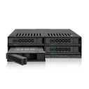 ICY DOCK MB324SP-1B 4-θέσιο mobile rack 2.5" SATA/SAS (1x 5.25" half-height)
