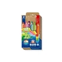 STAEDTLER Noris junior 140 3-in-1 colouring pencils, 6-piece (MPN 140 C6P2) 100% PEFC