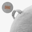 Mark Adler Comfy 3.0 Grey - Corduroy Comfy Armchair with Pouffe