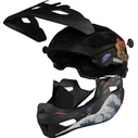 Kamikaze Ronin Wave Black with Chin Guard (Size L)