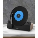 Blaupunkt VT100BK Turntable (Belt Drive) with Phono Preamp and Built-in Speakers - Black