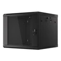 Lanberg 19" Wall-Mount Rack Cabinet 9U 600x600 mm Black (WF01-6609-10B)