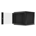 Lanberg 19" Wall-Mount Rack Cabinet 9U 600x600 mm Black (WF01-6609-10B)