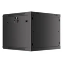 Lanberg 19" Wall-Mount Rack Cabinet 9U 600x600 mm Black (WF01-6609-10B)