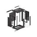 LANBERG 19" Wall-Mount Rack Cabinet 12U 600x450 mm Black (WF01-6412-10B)