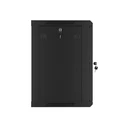 LANBERG 19" Wall-Mount Rack Cabinet 12U 600x450 mm Black (WF01-6412-10B)
