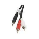 Καλώδιο Ήχου Jack σε 2 RCA Lanberg CA-MJRC-10CC-0050-BK Μαύρο 5 m