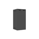 Lanberg 10" επιτοίχια ντουλάπα rack 12U 280x310x603 mm με γυάλινη πόρτα, μαύρη (WF10-2312-10B)