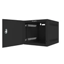 Lanberg επιτοίχια Rack 10" 6U 280x310 mm, μαύρη, μεταλλική πόρτα