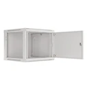 Lanberg 19" Wall-Mount Rack Cabinet 9U 600x600 mm Gray, Metal Front Door (MPN: WF01-6609-00S)