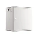 Ντουλάπα Rack τοίχου 19'' 12U 600x450 mm, γκρι, μεταλλική πόρτα, LANBERG WF01-6412-00S