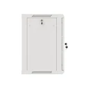 Ντουλάπα Rack τοίχου 19'' 12U 600x450 mm, γκρι, μεταλλική πόρτα, LANBERG WF01-6412-00S